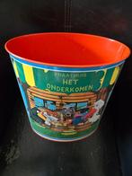 Fabeltjeskrant Vintage oranje metalen prullenbak van Tomado, Huis en Inrichting, Ophalen, Gebruikt, Metaal, Minder dan 50 cm