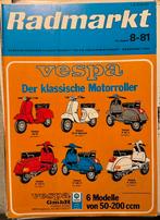 Knipsel Vespa modellen 1981, Verzenden, 1980 tot heden, Buitenland, Knipsel(s)