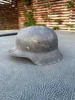 Duitse M42 Helm, zoldervondst, Verzamelen, Ophalen of Verzenden, Landmacht, Duitsland, Helm of Baret