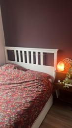 HEMNES bed 140x200 IKEA met lades, Huis en Inrichting, Slaapkamer | Bedden, Ophalen, Wit, Tweepersoons, 140 cm