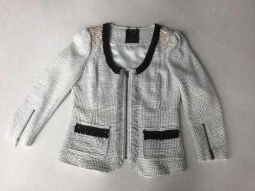z.g.a.n. Blazer+lovertjes mt 38 philosophy blues original, Kleding | Dames, Jasjes, Kostuums en Pakken, Zo goed als nieuw, Maat 38/40 (M)