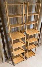 2x IKEA Ragrund bamboe rek - Zo goed als nieuw!, Met plank(en), Minder dan 50 cm, Ophalen of Verzenden, Zo goed als nieuw