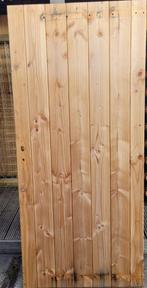 Opgeklampte Douglas Deur – Enkel, Onbehandeld – 880 x 1950 m, Ophalen, 80 tot 100 cm, Nieuw, Buitendeur