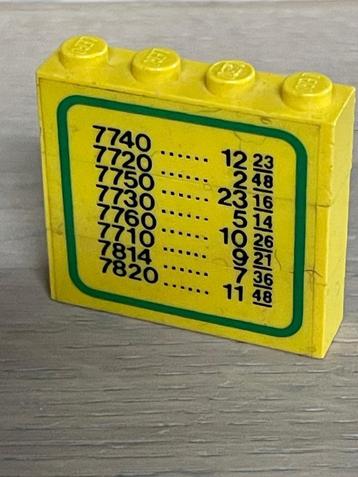 Vertrektijden bord uit set 7740 beschikbaar voor biedingen