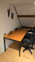 Bureau kersenhout 160x80 met groot ladenblok, Huis en Inrichting, Ophalen, Gebruikt