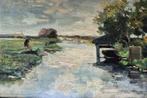 Willem J. Weissenbruch - olie op paneel, gesigneerd l.o., Antiek en Kunst, Kunst | Schilderijen | Klassiek, Ophalen of Verzenden