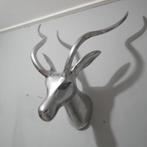 Hertenkop gewei wanddecoratie aluminium, Huis en Inrichting, Ophalen, Zo goed als nieuw