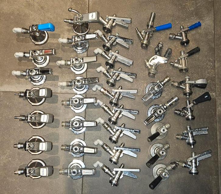 Diverse fustkoppelingen koolzuurmeters Type S A M G U Keykeg, Witgoed en Apparatuur, Thuistaps, Zo goed als nieuw, Overige merken