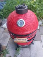 Rode Würth Kamado BBQ – compact & ideaal voor buiten koken!, Tuin en Terras, Houtskoolbarbecues, Ophalen of Verzenden, Zo goed als nieuw