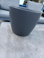 Bloempot zwart antraciet, Ophalen, Tuin, Steen, Gebruikt