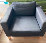 Ikea fauteuil blauw, Huis en Inrichting, Fauteuils, Gebruikt, Ophalen of Verzenden