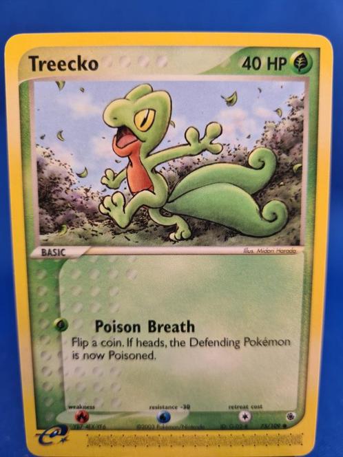 Treecko 75/109 - Ruby &amp; Sapphire, Hobby en Vrije tijd, Verzamelkaartspellen | Pokémon, Gebruikt, Verzenden
