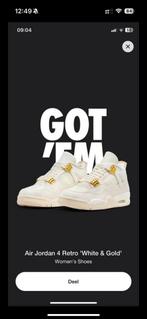 !!!JORDAN 4 WHITE&GOLD MAAT 40!!!, Nieuw, Ophalen of Verzenden, Wit, Sneakers of Gympen