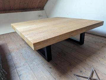 Salontafel Robuust eiken beschikbaar voor biedingen