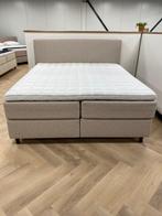 LUXE BOXSPRING 180 X 200 BEIGE - GEVEERDE ONDERBOXEN, Beige, Ophalen of Verzenden, 180 cm, 200 cm