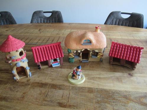 4 DeAgustini Smurfen huisjes huis van Celestino en Celestina, Verzamelen, Smurfen, Gebruikt, Huisje of Attribuut, Ophalen of Verzenden