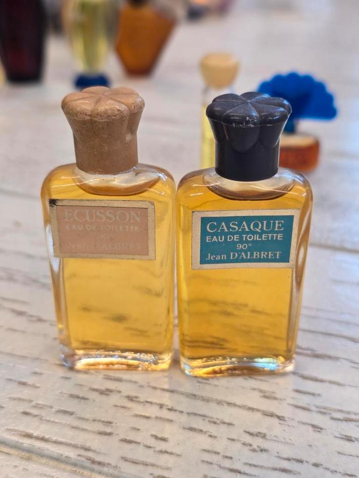 Jean d'Albert parfum | 10ml Miniature | Vintage | 2stuks, Verzamelen, Parfumverzamelingen, Nieuw, Miniatuur, Gevuld, Ophalen of Verzenden