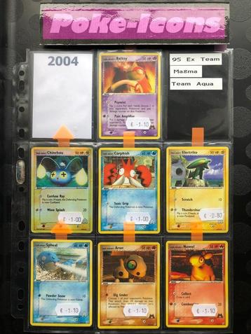 2004 Ex Team Magma vs Team Aqua (95 set) Pokemon beschikbaar voor biedingen
