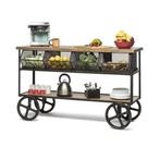 Industriële Retro Keuken Trolley Fruitkar Horeca Keukenblok, Info@dehanzeherten.nl, Nieuw, Ophalen of Verzenden, De Hanze Herten
