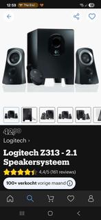 Logitech Z313- 2.1 speakerset met subwoofer, Computers en Software, Pc speakers, Ophalen of Verzenden, Zo goed als nieuw