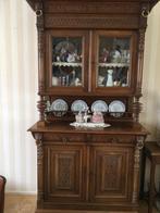 Antieke Mechelse kast met geslepen glas, Antiek en Kunst, Antiek | Meubels | Kasten, Ophalen of Verzenden