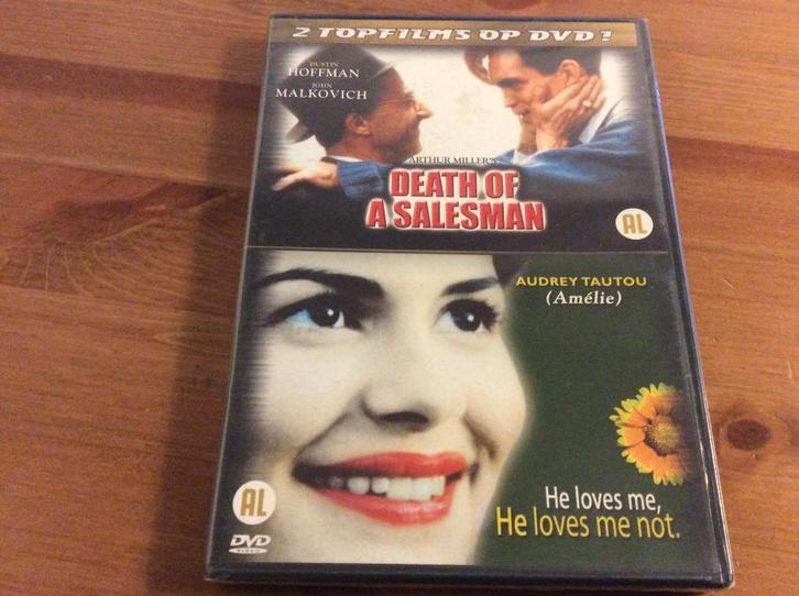 2-film box Death of a salesman & He loves me he loves me not, Cd's en Dvd's, Dvd's | Drama, Nieuw in verpakking, Drama, Alle leeftijden