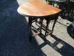 klaptafel  - gateleg - hangoor tafel, Ophalen, 100 tot 150 cm, Eikenhout, 50 tot 100 cm