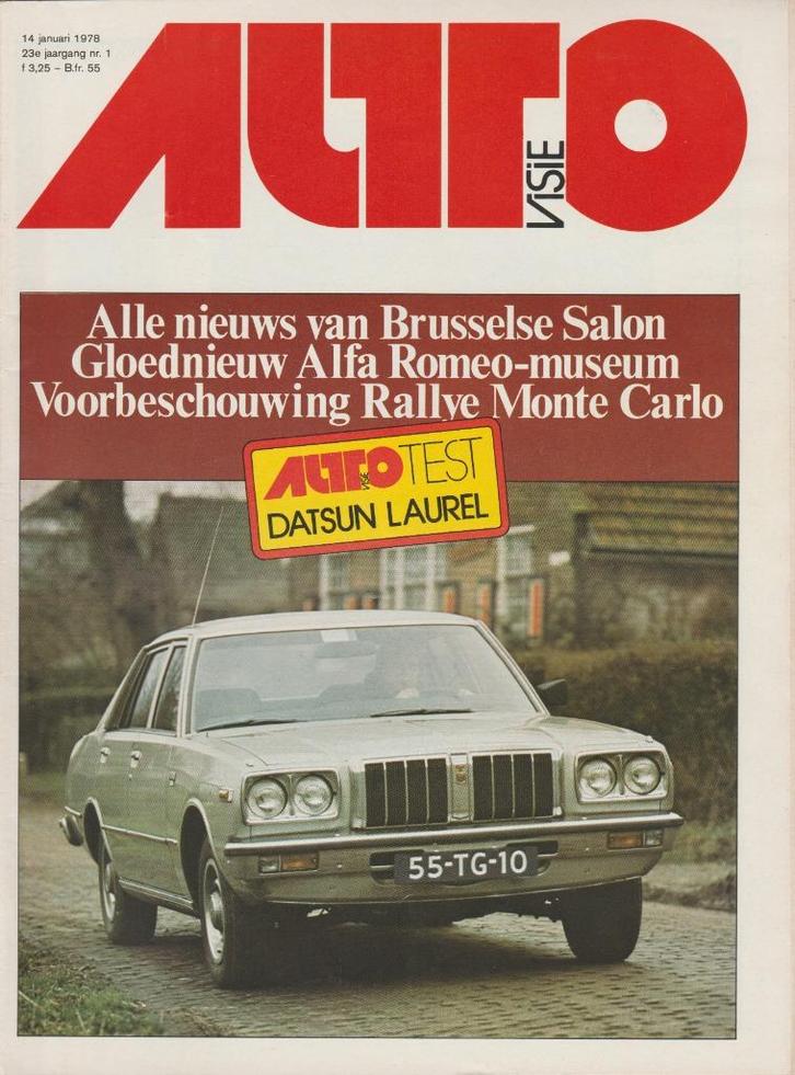 Datsun Laurel ( Nissan C230 ) test in Autovisie 1978, Boeken, Auto's | Folders en Tijdschriften, Gelezen, Nissan, Ophalen of Verzenden