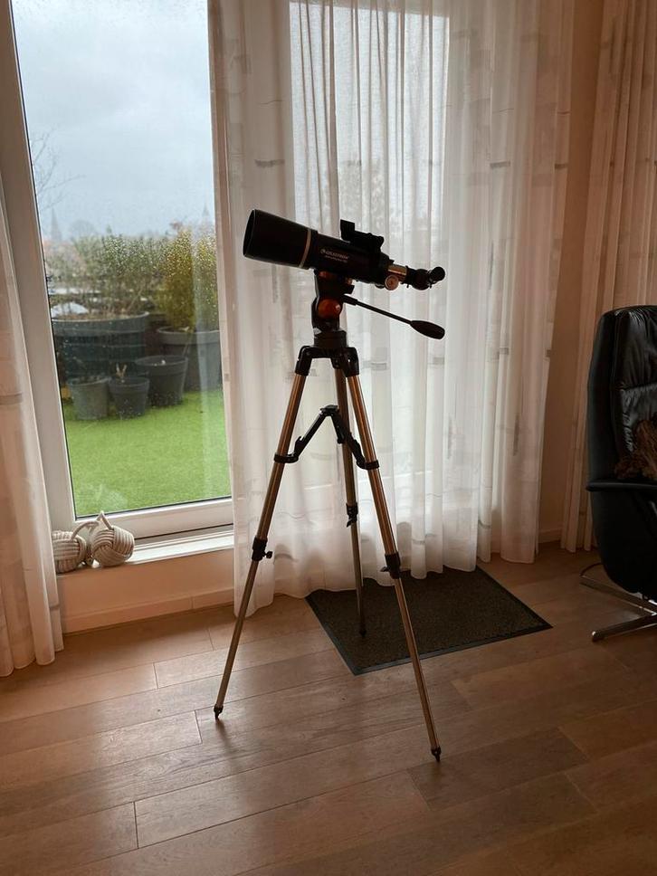 Celestron AstroMaster 80 telescoop - Zeer nette staat!, Audio, Tv en Foto, Optische apparatuur | Telescopen, Zo goed als nieuw