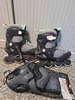 Skeelers Oxelo Maat 39 + Beschermers, Ophalen, Gebruikt