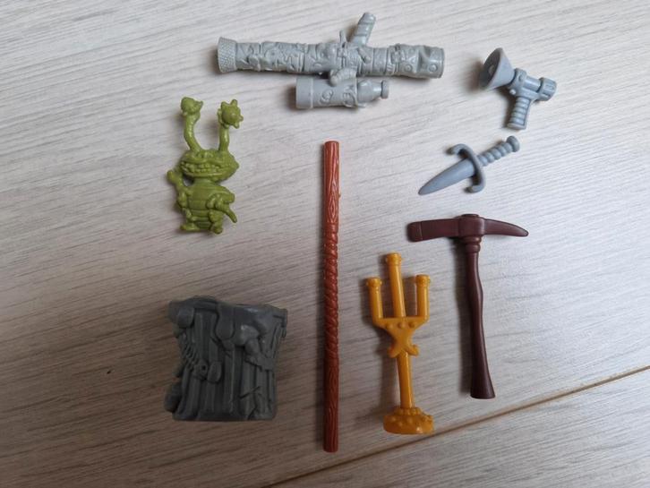 1990 tmnt accessoires wapens teenage mutant hero turtles, Verzamelen, Speelgoed, Zo goed als nieuw, Ophalen of Verzenden