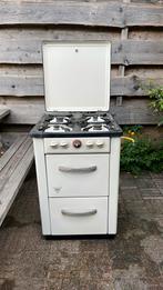 Emaille Atag gasfornuis, Witgoed en Apparatuur, Fornuizen, Ophalen, Gebruikt, 4 kookzones, Gas
