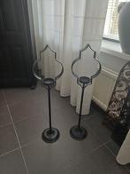 2 prachtige nieuwe zwarte sobere kandelaars!, Ophalen of Verzenden