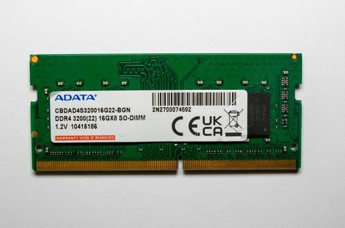 Sodimm ADATA Premier 16GB (1x16GB) DDR4 3200MHz CL22, Computers en Software, RAM geheugen, Zo goed als nieuw, Laptop, 16 GB, DDR4