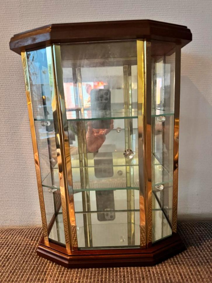 Vitrinekastje voor mini kristal, Huis en Inrichting, Kasten | Vitrinekasten, Zo goed als nieuw, Minder dan 100 cm, Minder dan 50 cm