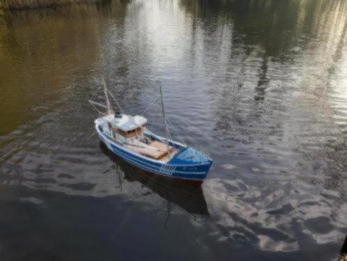 Rc Vintage houten Billingboats Progress 1 RTR, Hobby en Vrije tijd, Modelbouw | Boten en Schepen, Zo goed als nieuw, Groter dan 1:32