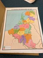 Schoolplaat: Het Koninkrijk der Nederlanden (1815-1839), Gelezen, Ophalen of Verzenden, Landkaart, 1800 tot 2000