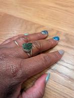 Moldaviet ring 925 zilver (prijs is te overleggen), 20 of groter, Ophalen of Verzenden, Zo goed als nieuw, Met edelsteen