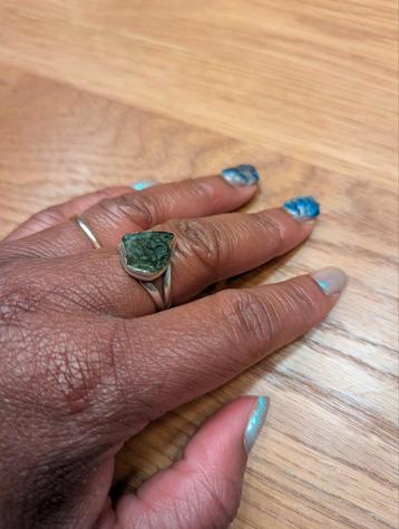 Moldaviet ring 925 zilver beschikbaar voor biedingen