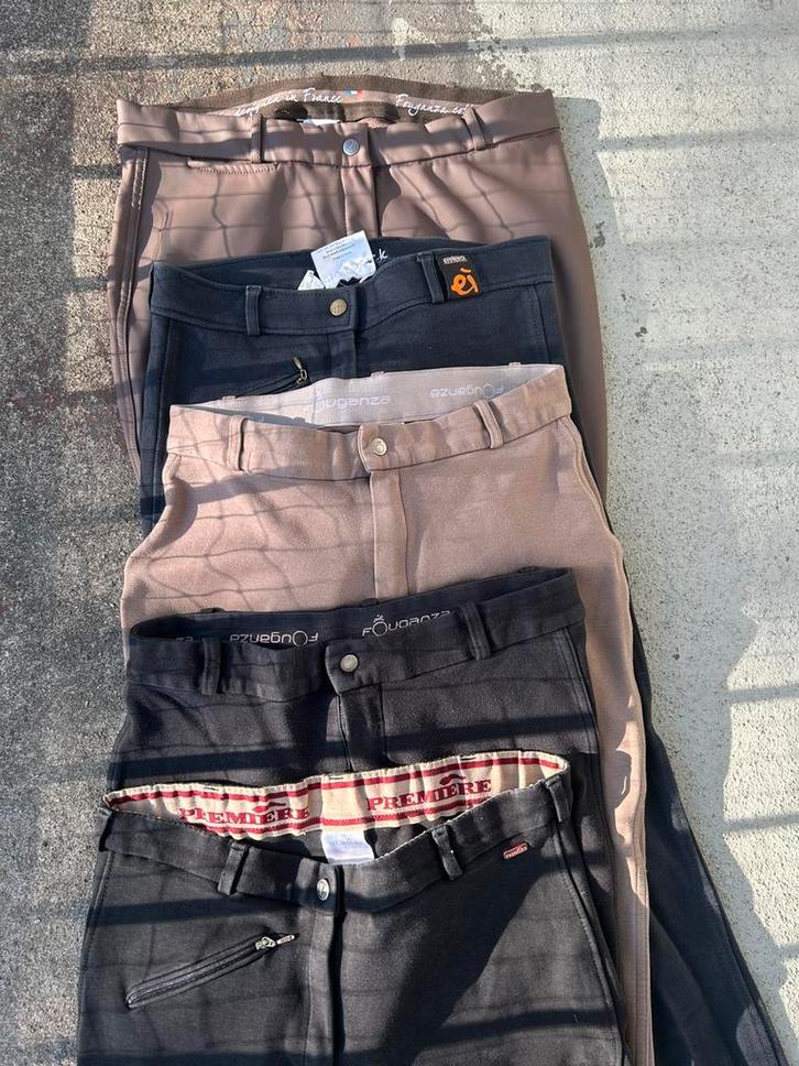 5 paardrijbroeken, Dieren en Toebehoren, Paardrijkleding, Gebruikt, Dames, Onderkleding, Dressuur, Ophalen of Verzenden
