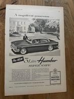 Humber 3-litre Super Snipe originele advertentie 1959, Ophalen of Verzenden, Gelezen, Overige merken
