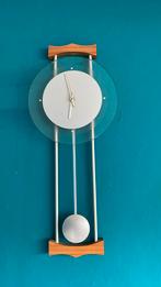 Vintage Wandklok met Pendule, Ophalen, Gebruikt, Analoog, Wandklok