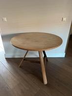 Ronde eettafel hout 90 cm, Ophalen, Gebruikt, Rond, 50 tot 100 cm