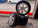 5x100 volkswagen velgen 17 inch. All season zgan 205/45/17, Ophalen, Gebruikt, 17 inch, 205 mm