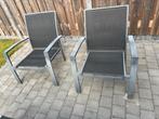 2 tuinstoelen en een tuinbankje, Tuin en Terras, Ophalen, Zo goed als nieuw, Kunststof