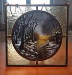 Glas-in-lood raamkunstwerk (natuurvoorstelling), Ophalen