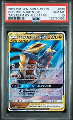 Garchomp & Giratina GX PSA 10 099/173 Japanese Tag All Stars, Ophalen of Verzenden, Zo goed als nieuw, Losse kaart