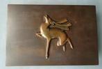 ~1950 Art Deco bronzen doos, Gewonden Hert, Danmark Nordisk, Ophalen of Verzenden
