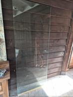 glazen douche of sauna deur 184 x75cm incl ophangsysteem, Ophalen, Gebruikt, Minder dan 80 cm, Binnendeur
