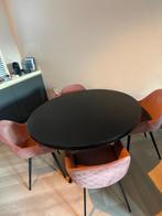 Mooie ronde tafel met 4 stoelen.130 cm, Huis en Inrichting, Tafels | Eettafels, Gebruikt, 100 tot 150 cm, Rond, Ophalen of Verzenden
